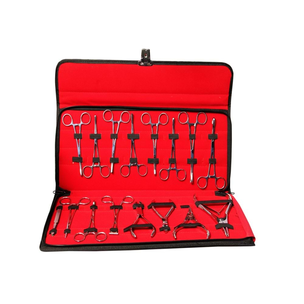 Çantalı Piercing Pens Seti 01 (16 Parça/Set)