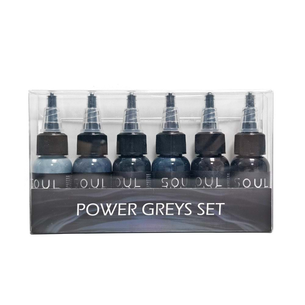 SOULWAY INK POWER GREYS SET 1 OZ (6 RENK)