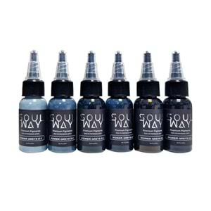 SOULWAY INK POWER GREYS SET 1 OZ (6 RENK)