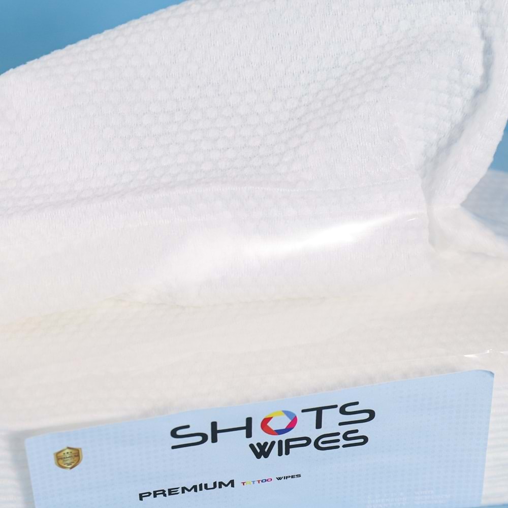 SHOTS DÖVME TEMİZLEME PEÇETESİ 50 PARÇA BEYAZ